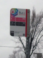 Panneau d'arr�t d'autobus CIT Chambly - Richelieu - Carignan bus stop sign
